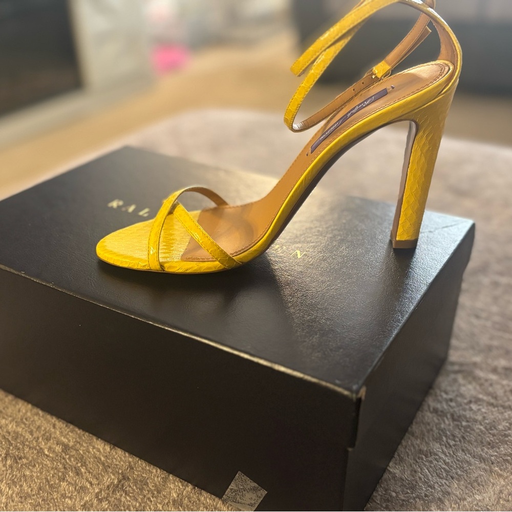 Ralph Lauren Vibrant Yellow Heels